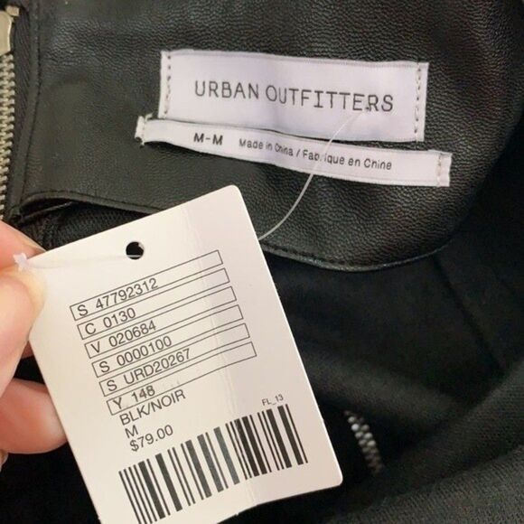 Urban Outfitters Black Vegan Leather Dress - Picture 4 of 6